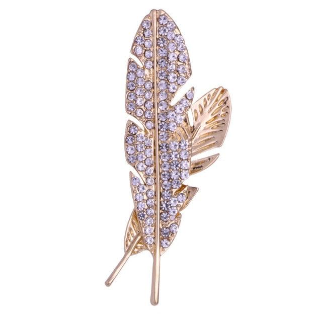 Broche De Costume Plume