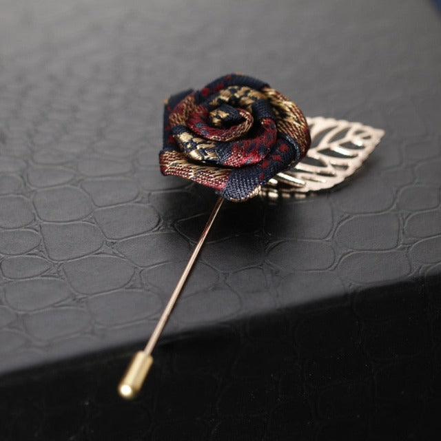Broche De Costume Rose Multicolore