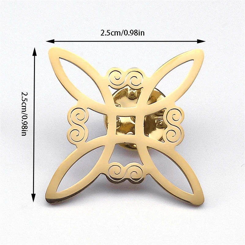 Broche Noeud de Sorcière Pins Wiccan de Protection