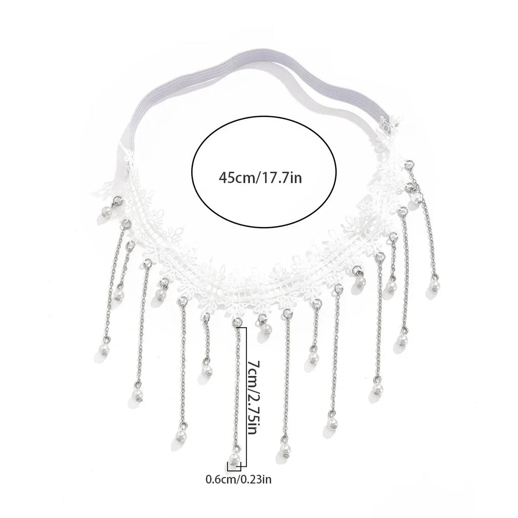 Chaîne de Cuisse Blanche - Bijou de Cuisse Corps Cuisse Femme Jambe