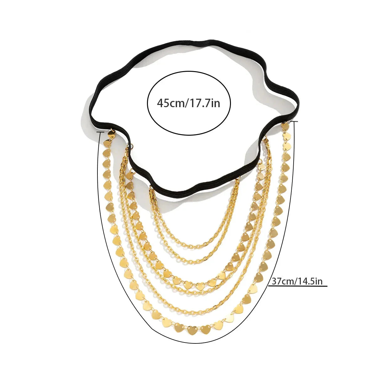 Łańcuszek na udo z sercem - biżuteria na udo noga ciało udo kobieta