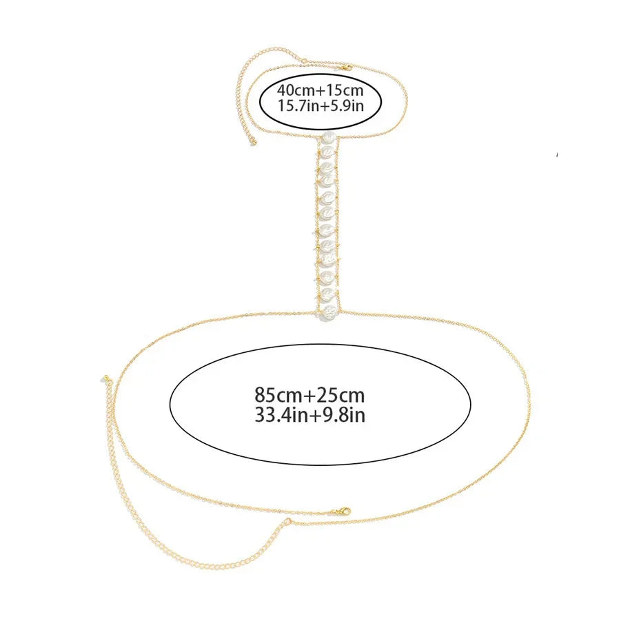 Chaîne de Décolleté Femme Collier Bijou Poitrine