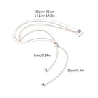 Łańcuszek na plecy Naszyjnik Ozdoba na plecy Damska Perły