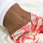 Łańcuch na biodra i ozdoba na brzuch - srebrna biżuteria na talię dla kobiet