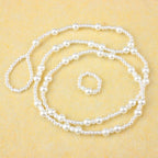 Łańcuszek na kostkę z koralikami dla kobiet