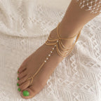 Łańcuch na stopę ze złota dla kobiet