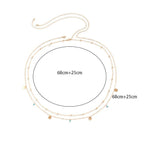 Łańcuszek na brzuch z perłami dla kobiet