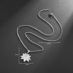 Łańcuszek i medalion Kwiat Lotosu