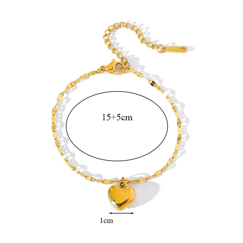 Zestaw 3 biżuterii z motywem serca 