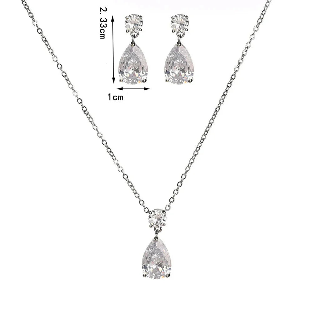 Zestaw 3 biżuterii Kropla Wody 