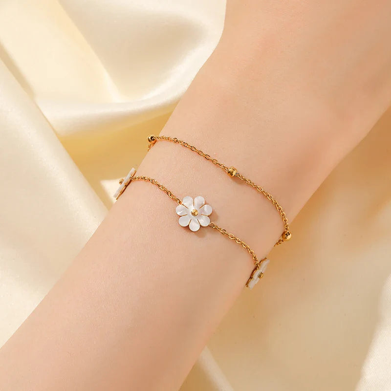 Coffret de 3 Bijoux Marguerites Blanches