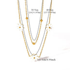 Zestaw 3 biżuterii z margerytkami w złocie 