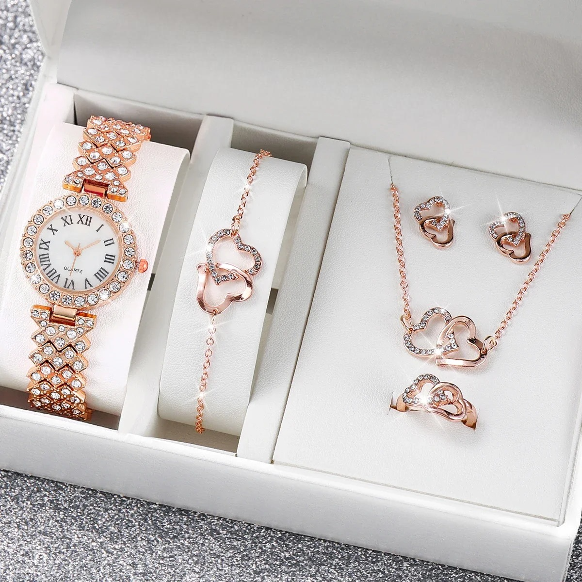 Coffret de 5 Bijoux Coeur