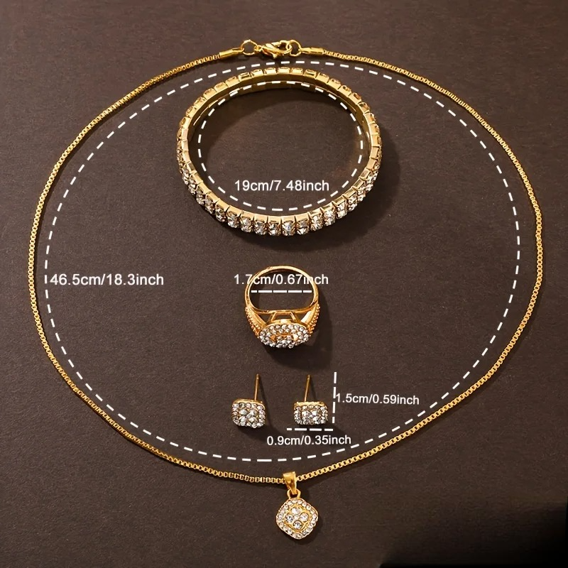 Coffret de 5 Bijoux Strass