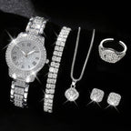 Zestaw 5 biżuterii z kryształkami 