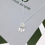 Naszyjnik Łapacz Snów Srebrny 