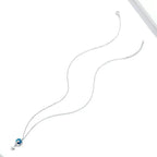 Naszyjnik z zawieszką z motywem księżyca i kota