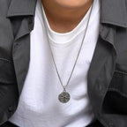 Naszyjnik z wisiorkiem kompasu morskiego Róża Wiatrów