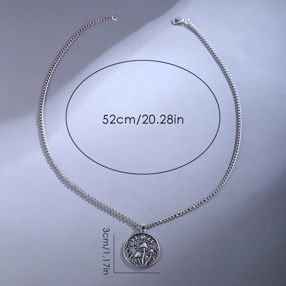 Halskæde med svampevedhæng