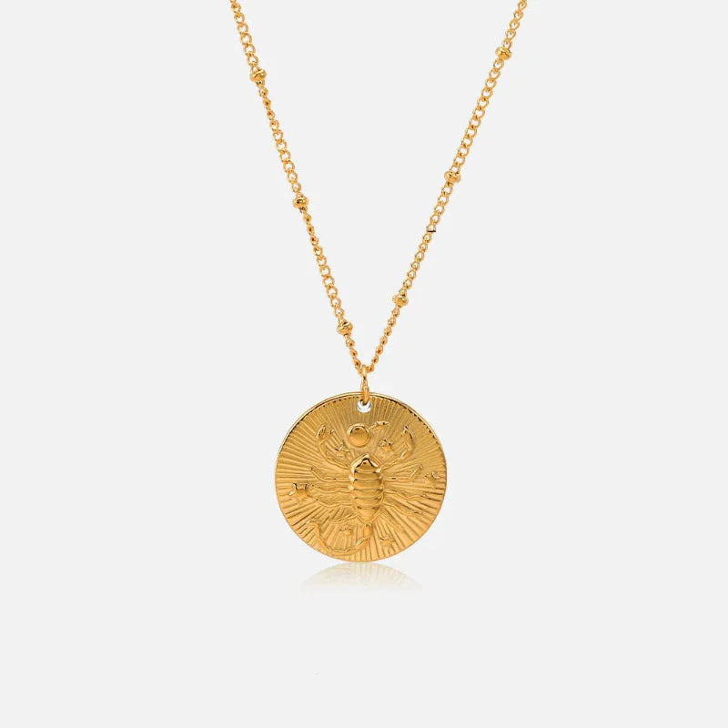 Naszyjnik z zawieszką z konstelacją znaku zodiaku