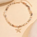 Naszyjnik z zawieszką muszli i rozgwiazdy