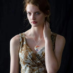 Naszyjnik z zawieszką w kształcie półksiężyca 7 czakr