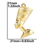 Naszyjnik z wisiorkiem egipskim Nefertiti 