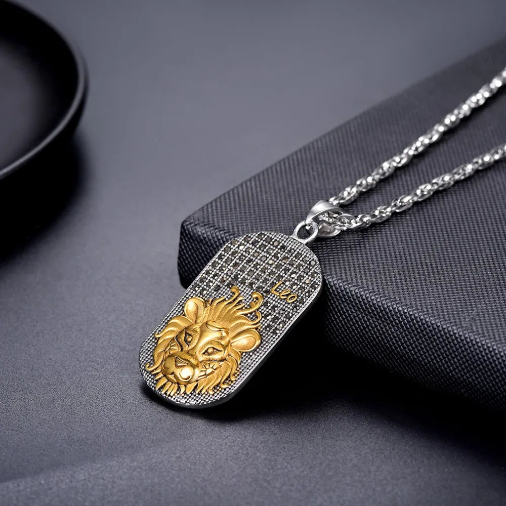 Naszyjnik z zawieszką w stylu znaku zodiaku astrologicznego