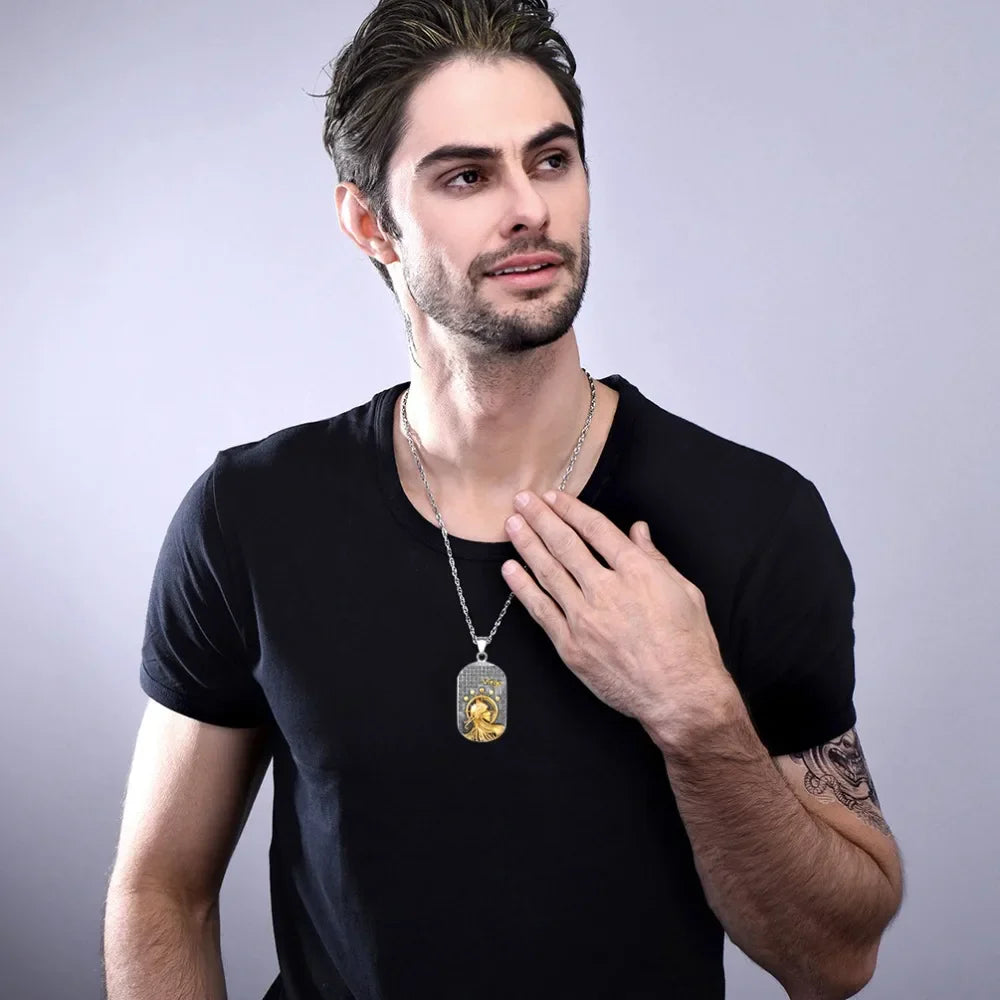 Naszyjnik z zawieszką w stylu znaku zodiaku astrologicznego