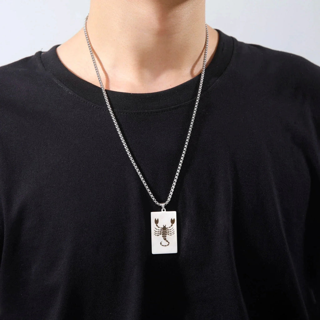 Collier avec Pendentif Elégant Signe du Zodiaque Astrologique