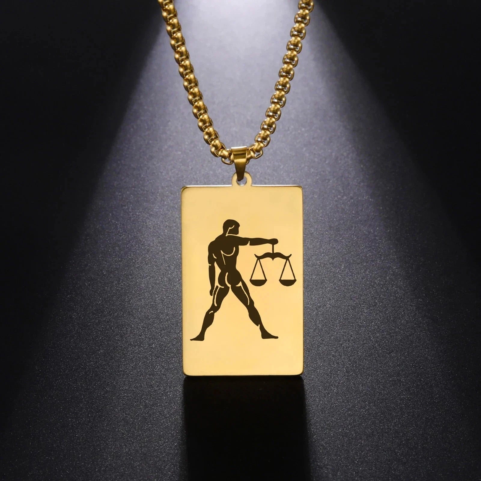 Naszyjnik z eleganckim wisiorkiem zodiakalnym znakiem astrologicznym