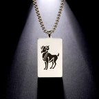 Naszyjnik z eleganckim wisiorkiem zodiakalnym znakiem astrologicznym