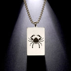 Naszyjnik z eleganckim wisiorkiem zodiakalnym znakiem astrologicznym