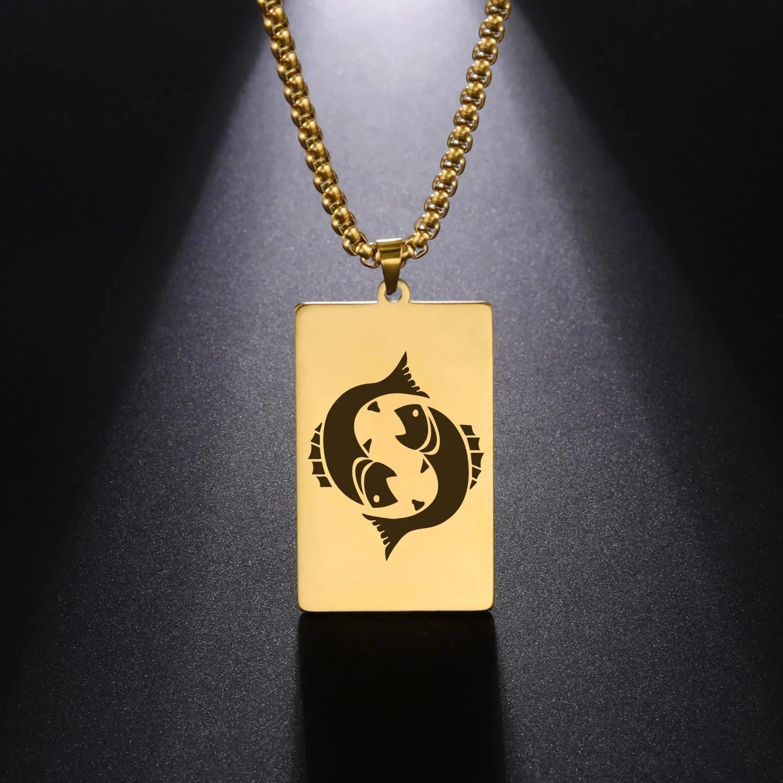 Collier avec Pendentif Elégant Signe du Zodiaque Astrologique