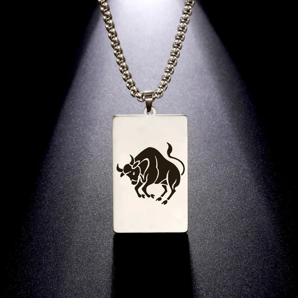 Collier avec Pendentif Elégant Signe du Zodiaque Astrologique