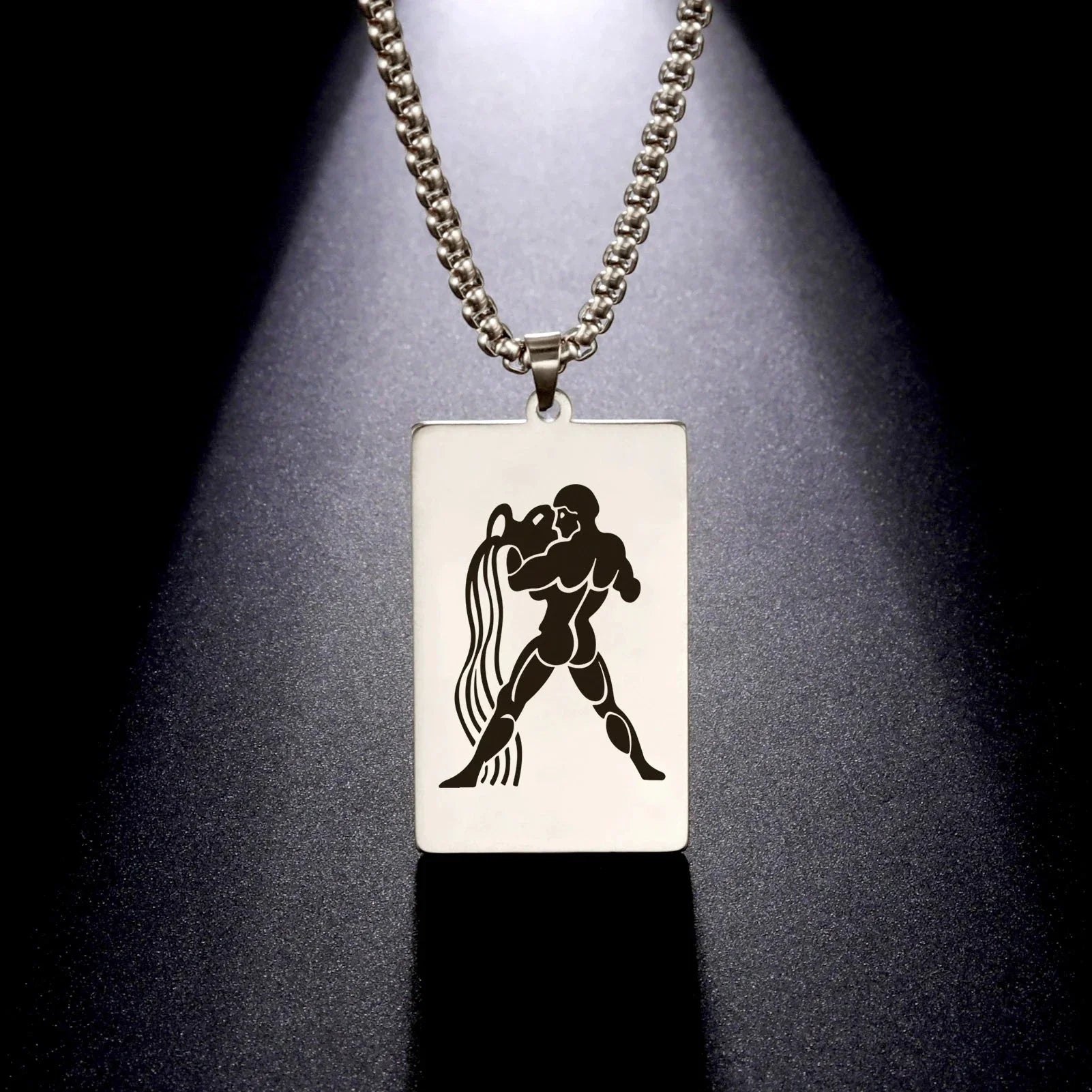 Collier avec Pendentif Elégant Signe du Zodiaque Astrologique