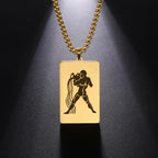 Naszyjnik z eleganckim wisiorkiem zodiakalnym znakiem astrologicznym