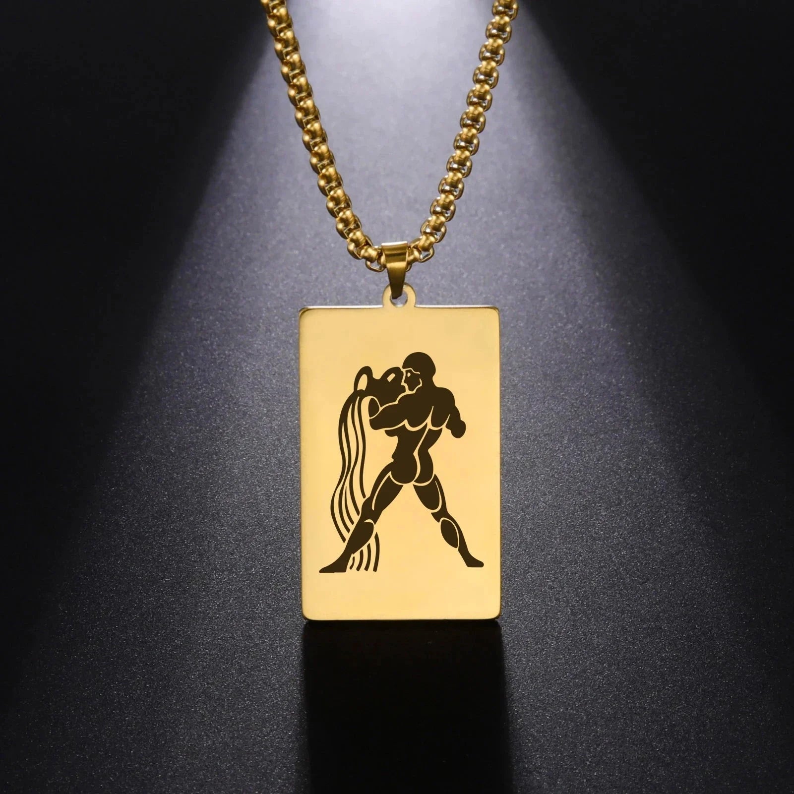 Naszyjnik z eleganckim wisiorkiem zodiakalnym znakiem astrologicznym