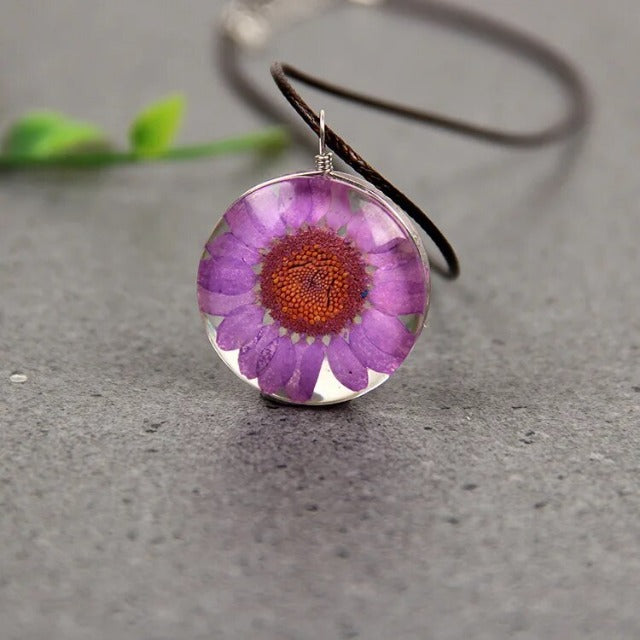 Naszyjnik z zawieszką z dmuchanego szkła Drzewo Życia