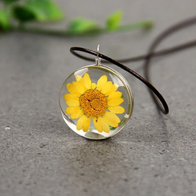 Naszyjnik z zawieszką z dmuchanego szkła Drzewo Życia