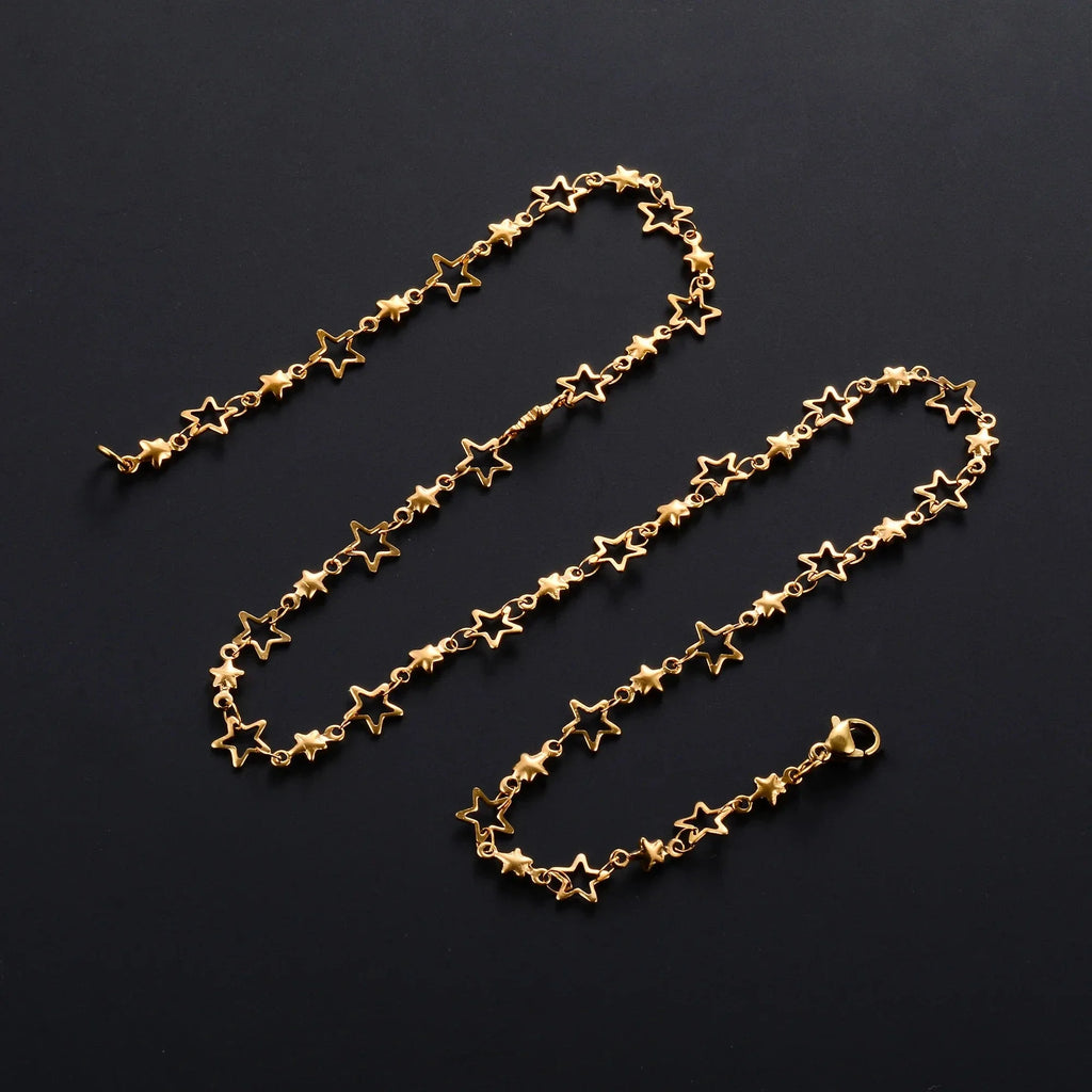 Collier avec Pendentif Etoile Astrologie pour Homme ou Femme or