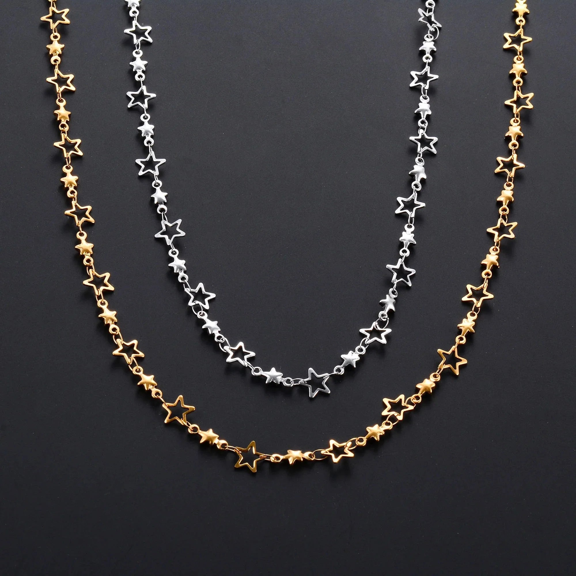 Naszyjnik z zawieszką gwiazdy astrologii dla mężczyzn lub kobiet srebrny