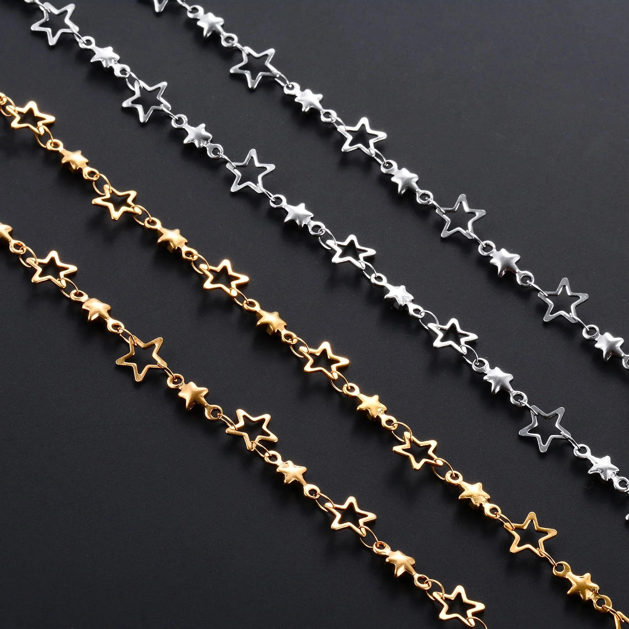 Naszyjnik z zawieszką gwiazdy astrologii dla mężczyzn lub kobiet złoty