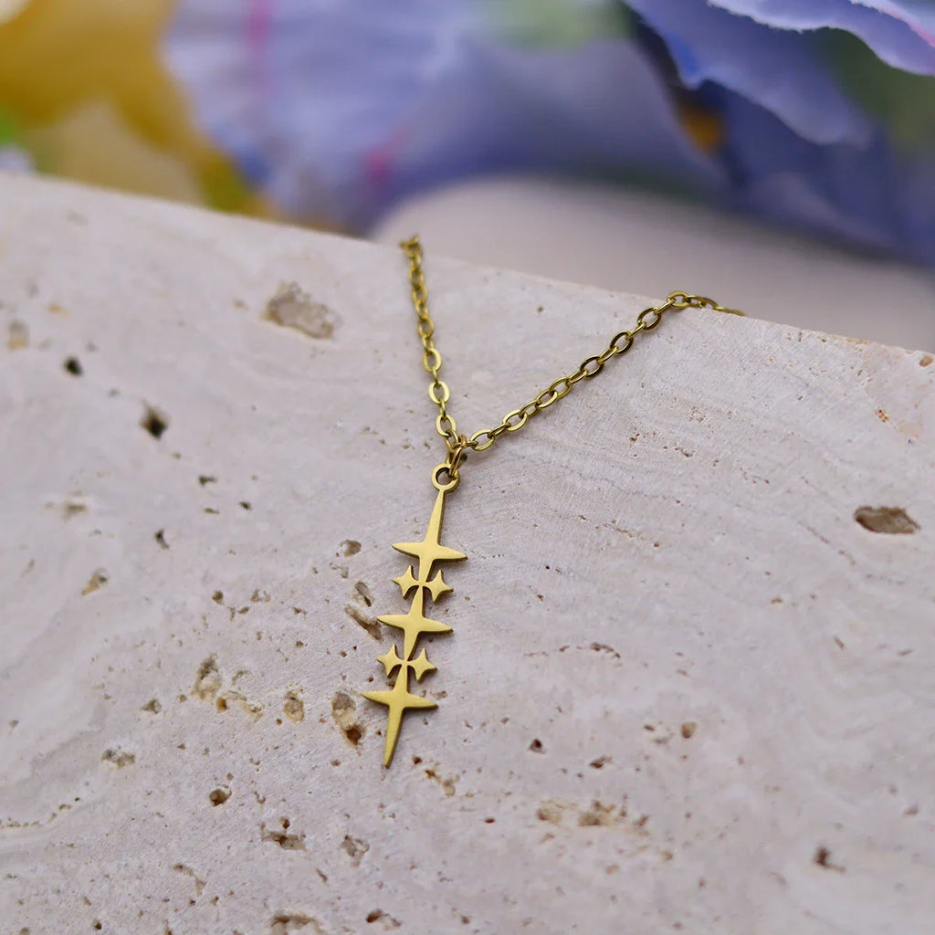 Collier avec Pendentif Etoile pour Homme or