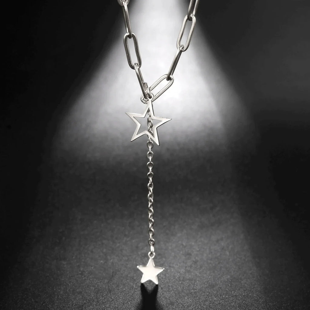 Collier avec Pendentif Etoiles argent