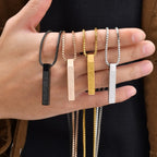 Naszyjnik z geometryczną zawieszką Ayatul Kursi arabskie złoto
