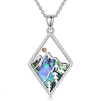 Collier avec Pendentif Géométrique Montagne