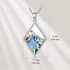 Collier avec Pendentif Géométrique Montagne