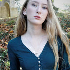 Naszyjnik z zawieszką chwost z sercem