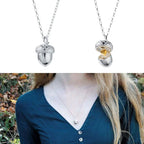 Naszyjnik z zawieszką chwost z sercem